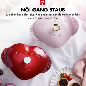 Nồi Gang STAUB Cocotte Hình Trái Tim 20cm/1.75L