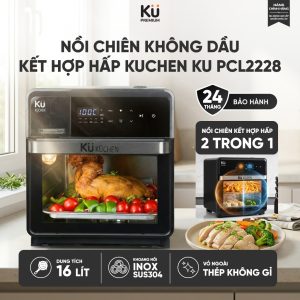 Nồi chiên không dầu kết hợp hấp KUCHEN KU PCL2228 16L