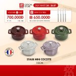 Nồi Gang Tròn Mini Cocotte 10cm