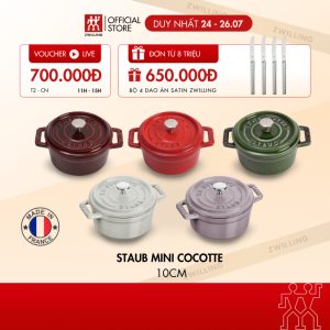 Nồi Gang Tròn Mini Cocotte 10cm