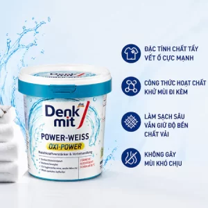 Bột Tẩy Trắng Quần Áo Denkmit Oxi Power