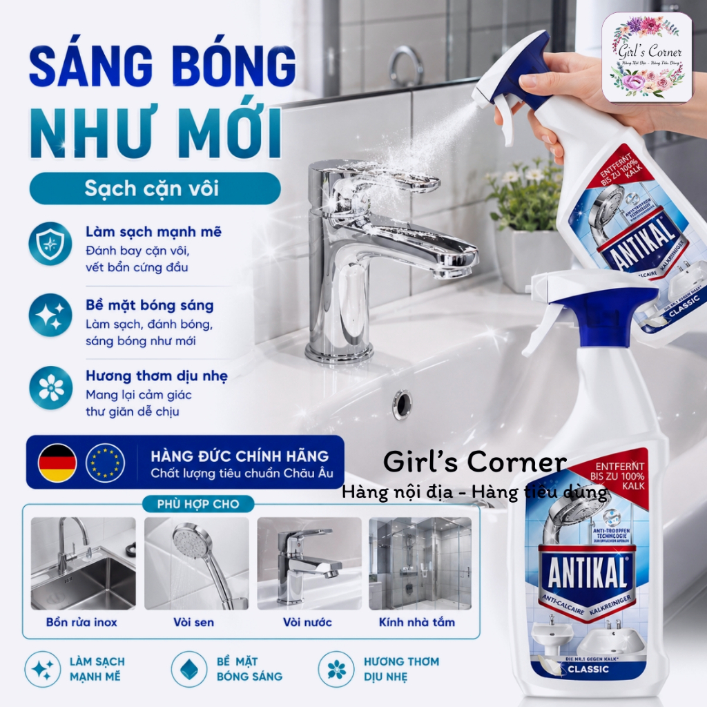 Chai Xịt Vệ Sinh Và Chống Ăn Mòn Inox Antikal - Hình ảnh 2
