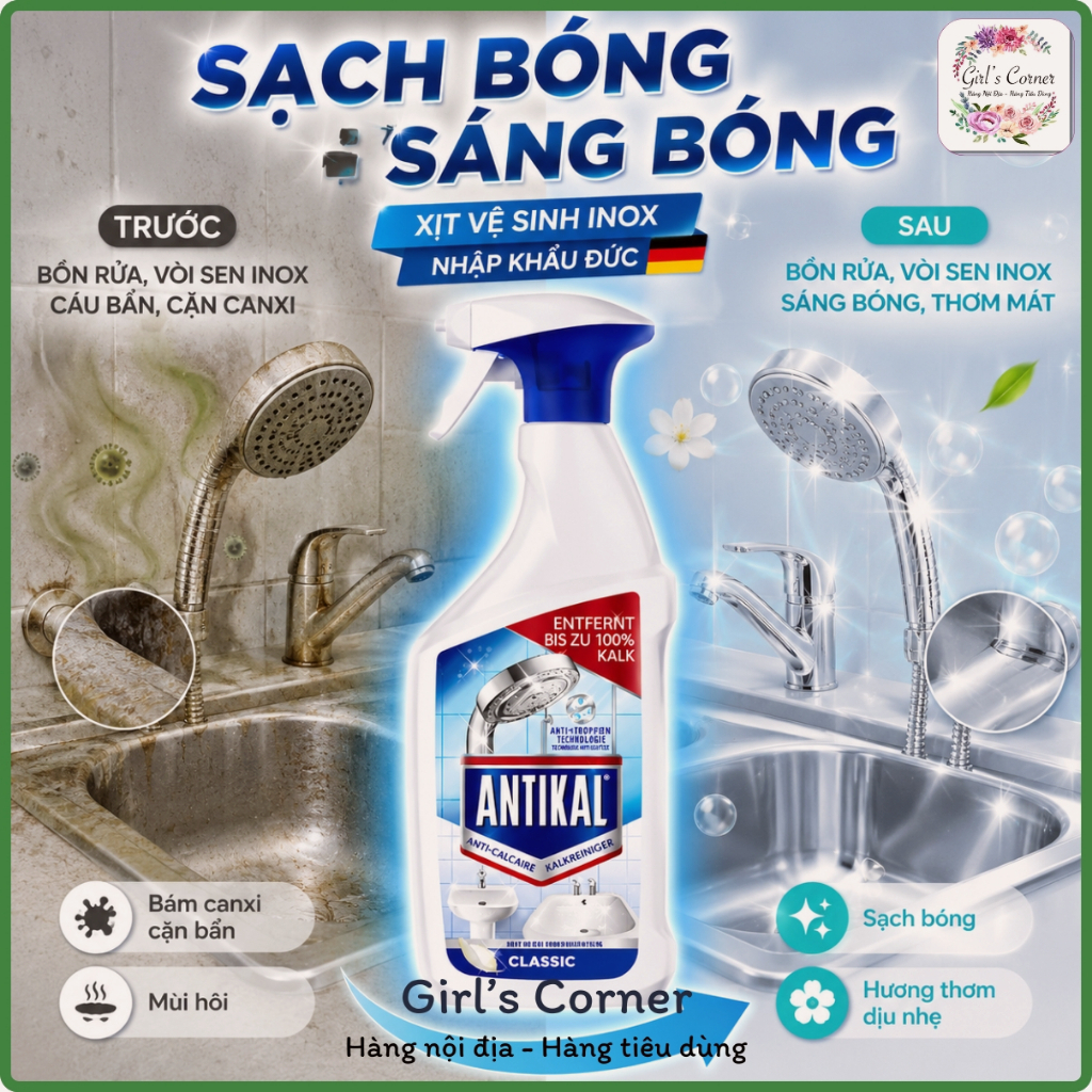 Chai Xịt Vệ Sinh Và Chống Ăn Mòn Inox Antikal - Hình ảnh 3