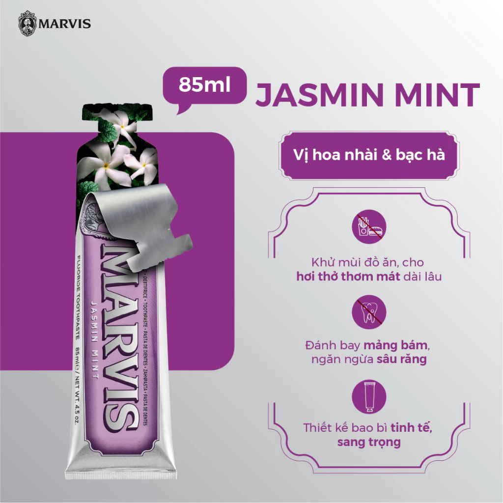 Kem Đánh Răng Marvis Whitening 85ML - Hình ảnh 9