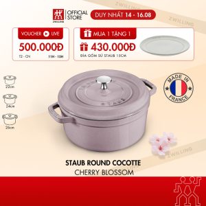 Nồi Gang STAUB La Cocotte Cherry Blossom