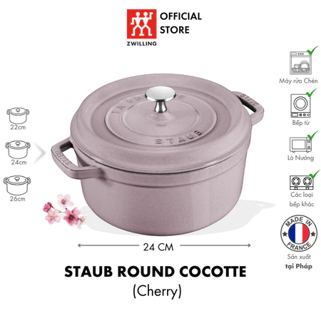 Nồi Gang STAUB La Cocotte Cherry Blossom - Hình ảnh 6