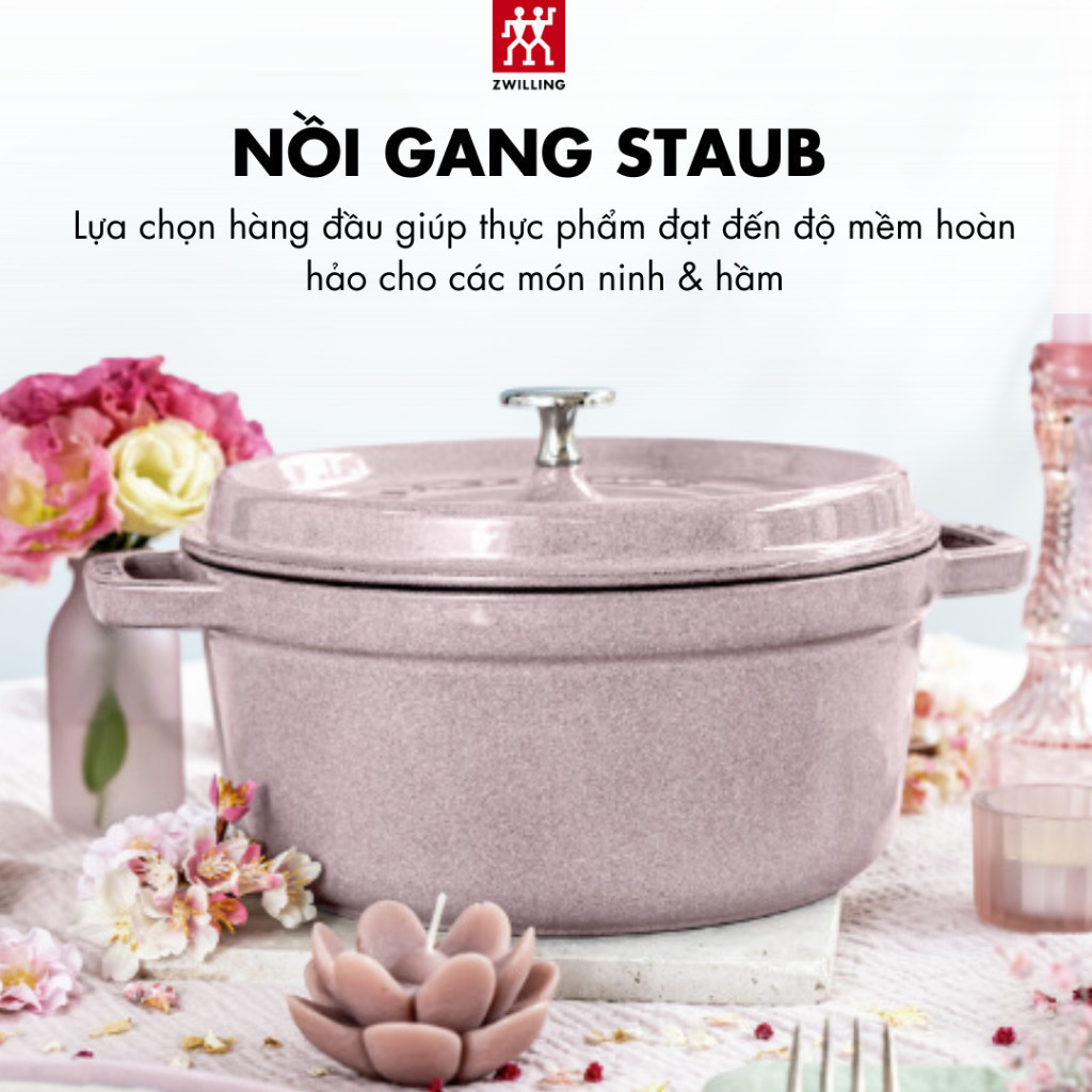 Nồi Gang STAUB La Cocotte Cherry Blossom - Hình ảnh 2