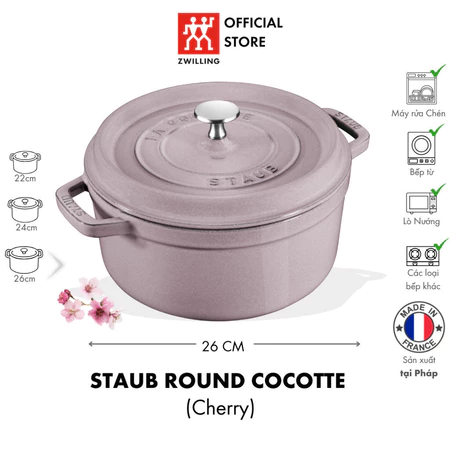 Nồi Gang STAUB La Cocotte Cherry Blossom - Hình ảnh 7