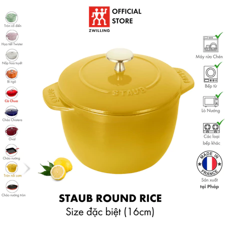 Nồi Gang STAUB La Cocotte Màu Citron - Hình ảnh 6