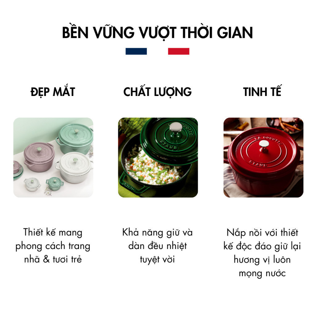 Nồi Gang STAUB La Cocotte Màu Citron - Hình ảnh 7