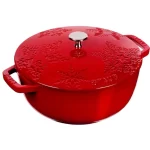 Nồi Gang Staub Hoa Tuyết Đỏ Cherry 24cm