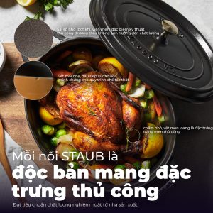 Nồi Gang Staub Oval 27cm