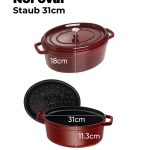 Nồi Gang Staub Oval 31cm
