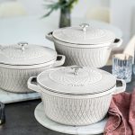 Nồi Gang Staub Twist White Truffle 24cm