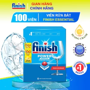 Viên Rửa Bát Finish Power Essential All In 1 Hương Chanh 100 Viên
