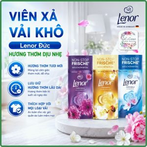 Viên Xả Vải Khô Quần Áo Hương Nước Hoa Lenor 160Gr
