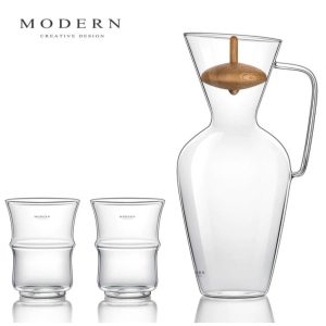 Bộ Bình Ly Thủy Tinh Modern