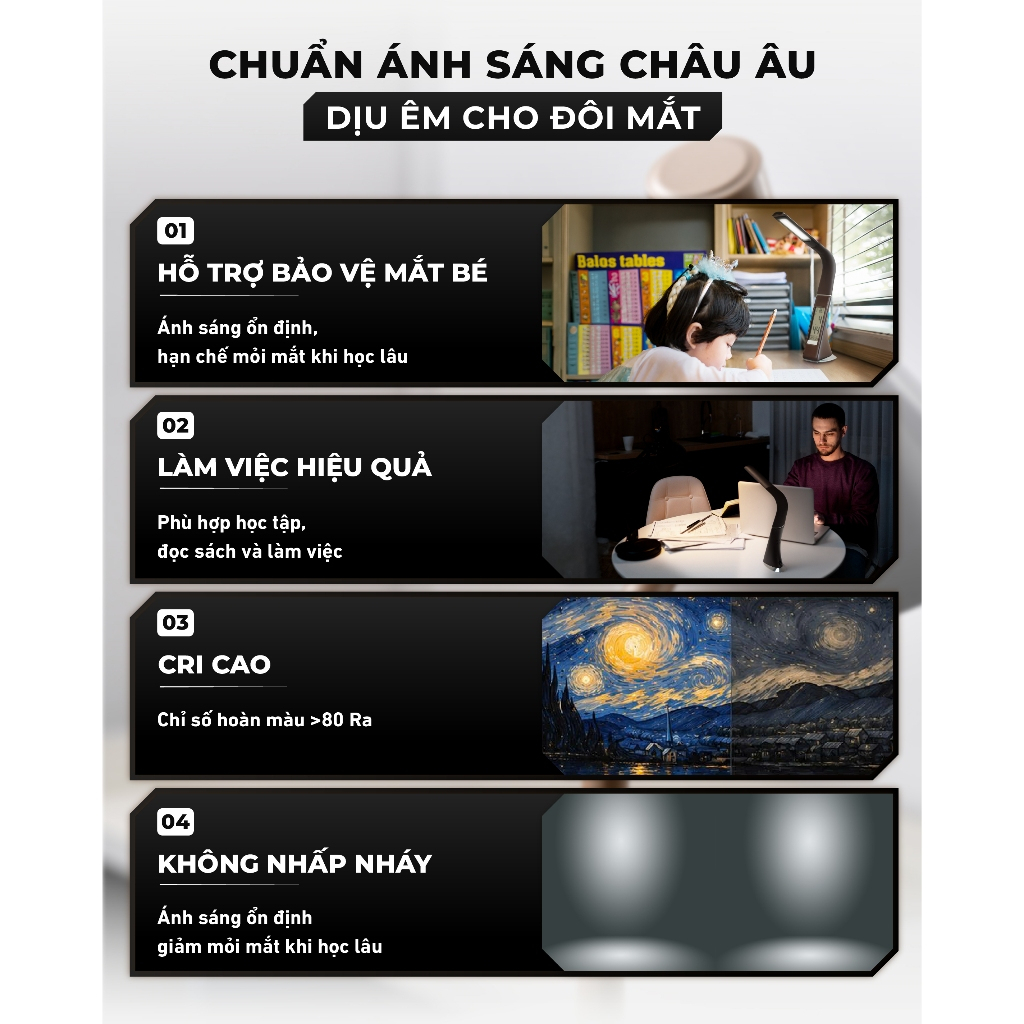 Đèn Học Wilit U2B - Hình ảnh 2