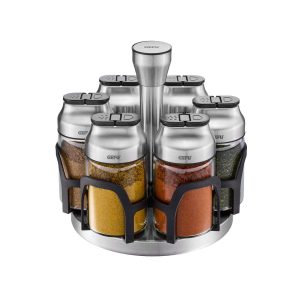 Set 6 Hũ Gia Vị Kèm Giá Xoay GEFU