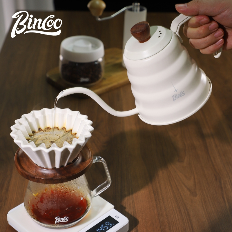 Ấm Cổ Ngỗng Bincoo 600 ml | Ấm Cổ Ngỗng Pha Cà Phê Bếp Từ - Hình ảnh 4