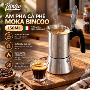 Ấm Moka Pot Bincoo 4 Cup