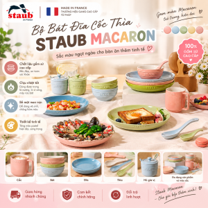 Bộ Bát Đĩa Cốc Thìa Staub Macaron