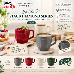 Bộ Cốc Sứ Staub Diamond Series 300ml