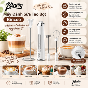 Máy Đánh Sữa Tạo Bọt Bincoo