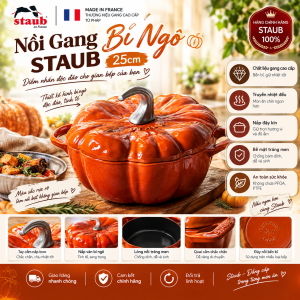 Nồi Gang Bí Ngô Staub 25cm
