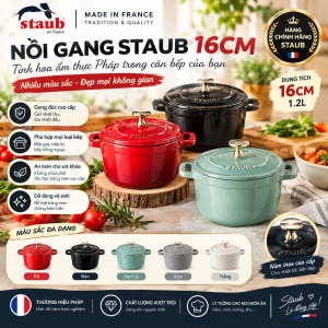 Nồi Gang Staub 16cm Nhiều Màu