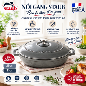 Nồi Gang Staub 29cm 31cm
